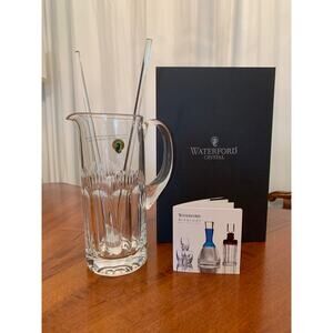 Waterford Neon Mixology Pitcher hand blown glass stirrers